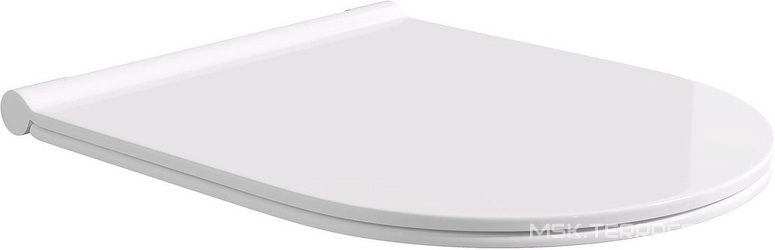 Сиденье для унитаза, с микролифтом, (цв.белый глянец),  ZZ Alice Form MC2201ES