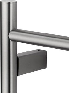 Полотенцесушитель 435xh738мм, электрический 120Вт, (цв.брашированный никель),  ZZ Wonzon & Woghand Bonn WW-AL405-BR