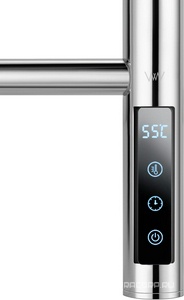 Полотенцесушитель 250xh800мм, электрический 110Вт, (цв.хром),  ZZ Wonzon & Woghand Bonn WW-AL4092-CR