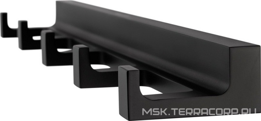 Крючок пятерной (цв.черный матовый),  ZZ Wonzon & Woghand Eclipse WW-9155-BL