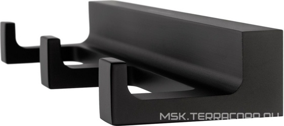 Крючок тройной (цв.черный матовый),  ZZ Wonzon & Woghand Eclipse WW-9135-BL