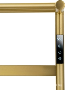 Полотенцесушитель 573xh774.5мм, электрический 140Вт, (цв.брашированное золото),  ZZ Wonzon & Woghand Essen WW-A403-BG