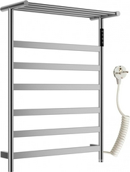 Полотенцесушитель 573xh774.5мм, электрический 140Вт, (цв.брашированный никель),  ZZ Wonzon & Woghand Essen WW-A403-BR