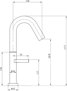 Смеситель для раковины, без д/к, (цв.браш.никель), Wonzon & Woghand ZZ Wonzon & Woghand Универсал WW-6068-BS
