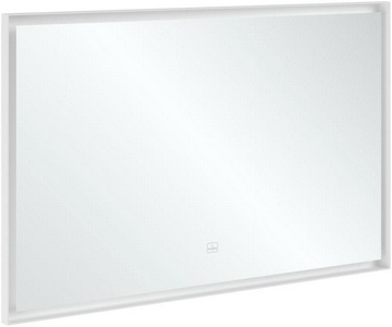 Зеркало 1200хh750х47,5мм, в алюминиевой раме с LED подсветкой по периметру, крепёж в компл., (рама цв,White Matt),  ZZ Villeroy & Boch Subway 3.0 A4631200