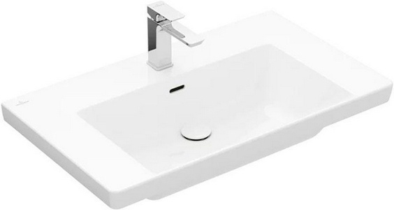 Раковина 500х400xh145мм, с 1 отв.д/смесит., с переливом, (цв.01 white),  ZZ Villeroy & Boch Subway 3.0 4A708001