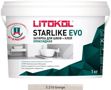 Затирка  GREIGE S.210 1 кг. ZZ Litokol Starlike EVO S210/1