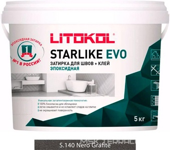 Затирка  NERO GRAFITE S.140  5 кг. ZZ Litokol Starlike EVO S140/5