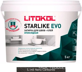 Затирка  NERO CARBONIO S.145  5 кг. ZZ Litokol Starlike EVO S145/5