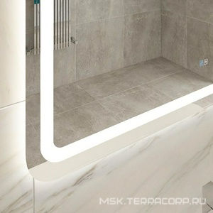 Зеркало 1000x700x30мм со встроенной подсветкой, сенсорным выключателем и подогревом,12V, 220-240V, Cezares ZZ Cezares Универсал CZR-SPC-STYLUS-1000-700-TCH-WARM