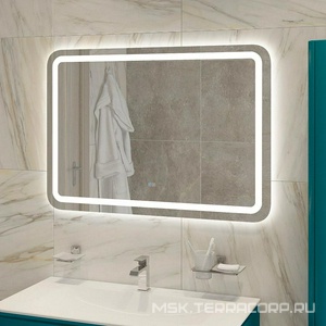 Зеркало 1000x700x30мм со встроенной подсветкой, сенсорным выключателем и подогревом,12V, 220-240V, Cezares ZZ Cezares Универсал CZR-SPC-STYLUS-1000-700-TCH-WARM