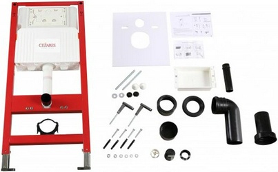 Инсталляция для подвесн. унитаза,1125х500х145мм, смывной бачок, крепёж в компл, для механической кнопки смыва, Cezares ZZ