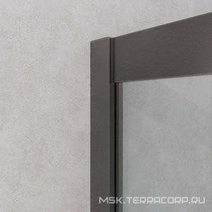 Душевой уголок 900х900хh2000мм, квадратн., 2 сдвижные дверцы с 2-мя неподв. сегм. (стекло прозрачное 8 мм, фурнит.цв.оружейная сталь), Relax ZZ Cezares relax RELAX-304-A-2-90-C-GM