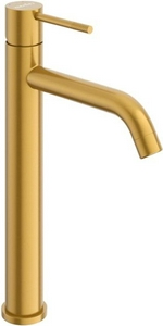 Смеситель для раковины, Высокий, без д/к, (цв.брашированное золото), Relax ZZ Cezares relax RELAX-LC1-BORO-W0