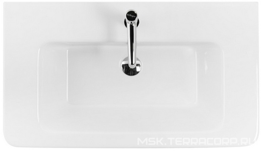 Раковина 800х460х30мм, с 1 отв.д/смесит., с переливом, (керамика, цв.белый), BelBagno ZZ BelBagno Универсал 12080-KL