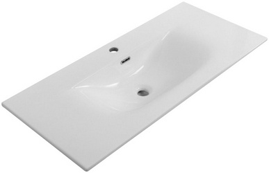 Раковина 1010x460x170мм, с 1 отв.д/смесит., с переливом, (керамика, цв.белый), BelBagno ZZ