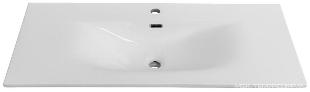 Раковина 1010x460x170 мм, с 1 отв.д/смесит., с переливом, (керамика, цв.белый), BelBagno ZZ BelBagno Универсал CZR-8099-100