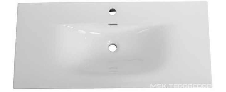 Раковина 1010x460x170 мм, с 1 отв.д/смесит., с переливом, (керамика, цв.белый), BelBagno ZZ BelBagno Универсал CZR-8099-100