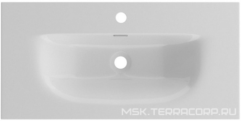 Раковина 810х400х170мм, с 1 отв.д/смесит., с переливом, (керамика, цв.белый), BelBagno ZZ BelBagno Универсал BB-8099-3-80