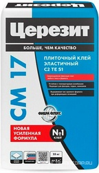 Клей Клей для крупноформ. керамогранита СМ17  25 кг. Церезит CM 17 792212