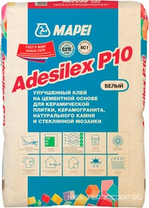 ADESILEX Р10 улучшенный белый клей на цементной основе (25 кг) Mapei Adesilex 277225