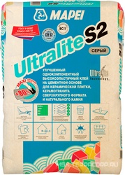 ULTRALITE S2 GRIGIO высоко эластичный клей на цементной основе (15кг) ZZ Mapei Ultralite 1201515