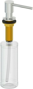 Дозатор для жидкого мыла или иного моющего средства, встраиваемый в столешн. в ванной или на кухне, (цв.браш.никель), колба 0,4л, Wonzon & Woghand ZZ Wonzon & Woghand Универсал WW-88SD02-BN