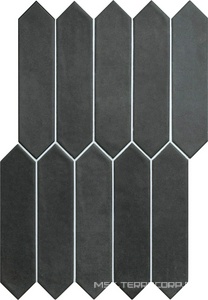 Керамическая плитка для стены APE Ceramica Contemporary Picket  Obsidian 6x26 A039496