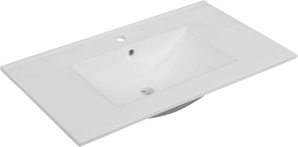 Раковина 810х460х170мм, с 1 отв.д/смесит., с переливом, (керамика, цв.белый), Oliveeka ZZ Oliveeka Универсал NS2001-80