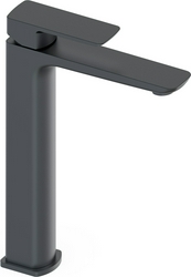 Смеситель для раковины, Высокий, без д/к, (цв.черный матовый), D-LINE ZZ
