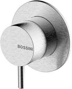 Смеситель для душа, встраиваемый в стену, внешняя часть БЕЗ внутренней арт.INZ218000, (цв.мат.нерж.сталь),  ZZ Bossini Nobu INZ219.075