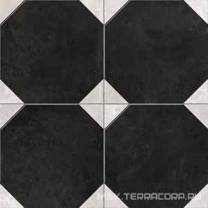 Керамогранит для пола и стены Etili Seramic Patchwork Rimini Black Pre-Cut 45x45 n190307