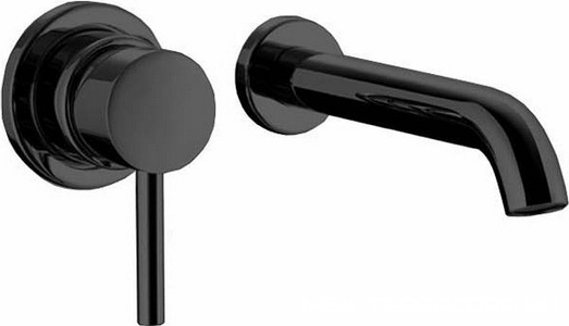 Смеситель для раковины, встраиваемый в стену, излив 22см, встр.часть в компл., без даиваемый в стену, излив 22см, встр.часть в компл., без д/к, OKI ZZ Bossini Oki Z005302.073