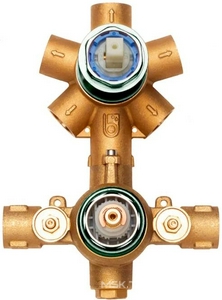 Внутренняя часть встраиваемого смесителя для душа, на 2-5 потребителя с термостатом, для для арт.Z00002/Z00061, Bossini ZZ Bossini Универсал Z00125000