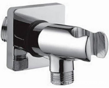 Кронштейн для душа, с выходом воды 1/2 для подключения душа, квадратная розетка, (цв. хром), Bossini ZZ Bossini Универсал CB3000 030