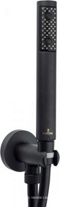 Душевой комплект (лейка, шланг 1500мм, кронштейн с выходом воды 1/2), (цв. черный матовый), Bossini ZZ Bossini Универсал C12002C.073