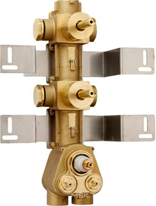 Внутренняя часть встраиваемого смесителя (термостат) для душа, на 2 потребителя, Bossini ZZ Bossini Универсал Z030201000