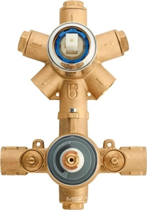 Внутренняя часть встраиваемого смесителя для душа, на  потребителя с термостатом, Bossini ZZ Bossini Универсал Z000101000