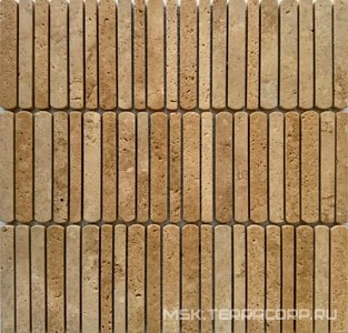 Мозаика Мозаика из травертина на сетке РМ-3058-8Р 30x30.5 Спектр-М Натуральный камень РМ-3058