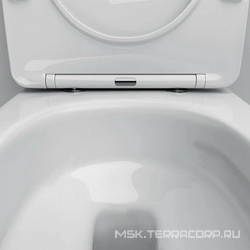 Унитаз подвесной, Aquaspin безободковый, сиденье с микролифтом в комплекте AMPM Like C801901SC