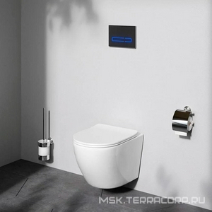 Унитаз подвесной, Aquaspin безободковый, сиденье с микролифтом в комплекте AMPM Like C801901SC