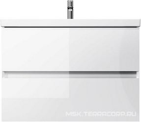 Тумба подвесная 80 см, 2 выдвижн.ящика, раковина в комплекте, цвет белый глянец AMPM Above M9X-FHX0802WG-WCC0800WG