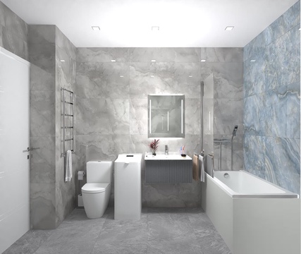 Ванная комната  Kerama Marazzi Central Ониче дизайн