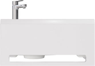 Раковина Tiny XS MINI L 39х22 см с полотенцедержателем, цвет белый