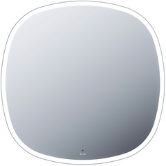 Зеркало Func с контурной LED-подсветкой, ИК- сенсором, квадратное с окрыглыми краями,80 см