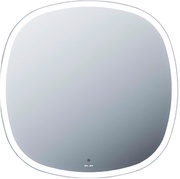 Зеркало Func 60x60см, квадратное с окрыглыми краями, с контурной LED-подсветкой, ИК- сенсором, ZZ