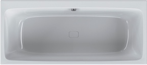 Ванна акриловая FUNC 170x75 см, без каркаса и слива-перелива, ZZ