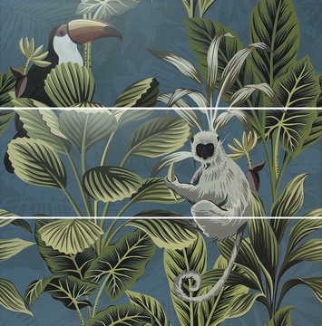 Decor Set (выписывать кратно 3 шт)   DEF  Toucan Blue ZZ |40x120