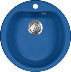 Мойка кухонная AquaGranitEx M-07 синяя| 49x49x20