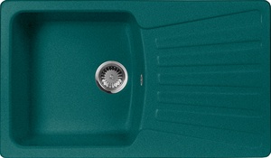 Мойка кухонная AquaGranitEx M-12 зеленая| 49x84x19